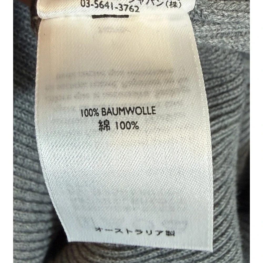 Eddie Bauer Men's Grey Ribbed Knit Cotton Pullover Crewneck Tall Large - Picture 13 of 14